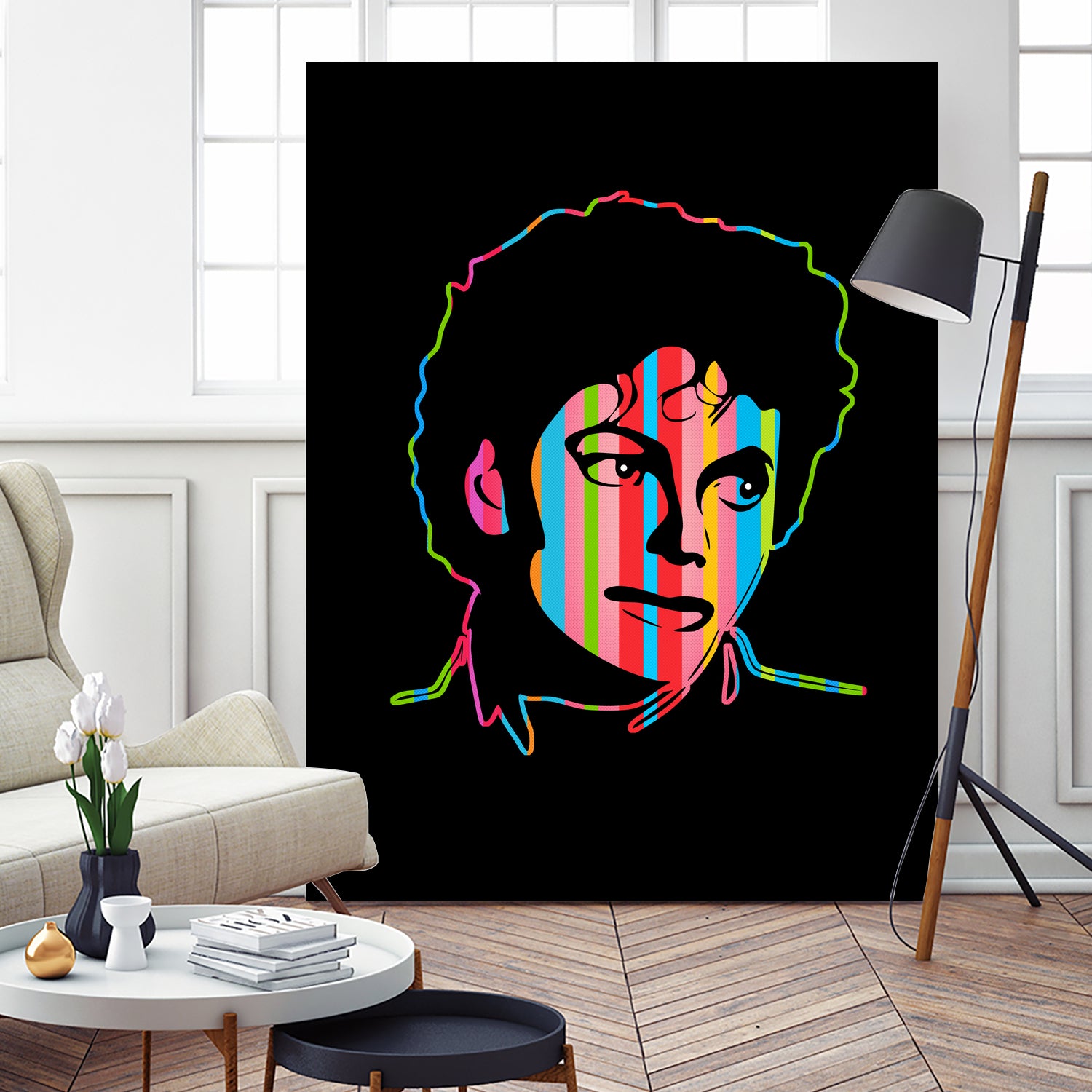 Michael Jackson | Dark | Pop Art by William Cuccio on GIANT ART - black digital drawing