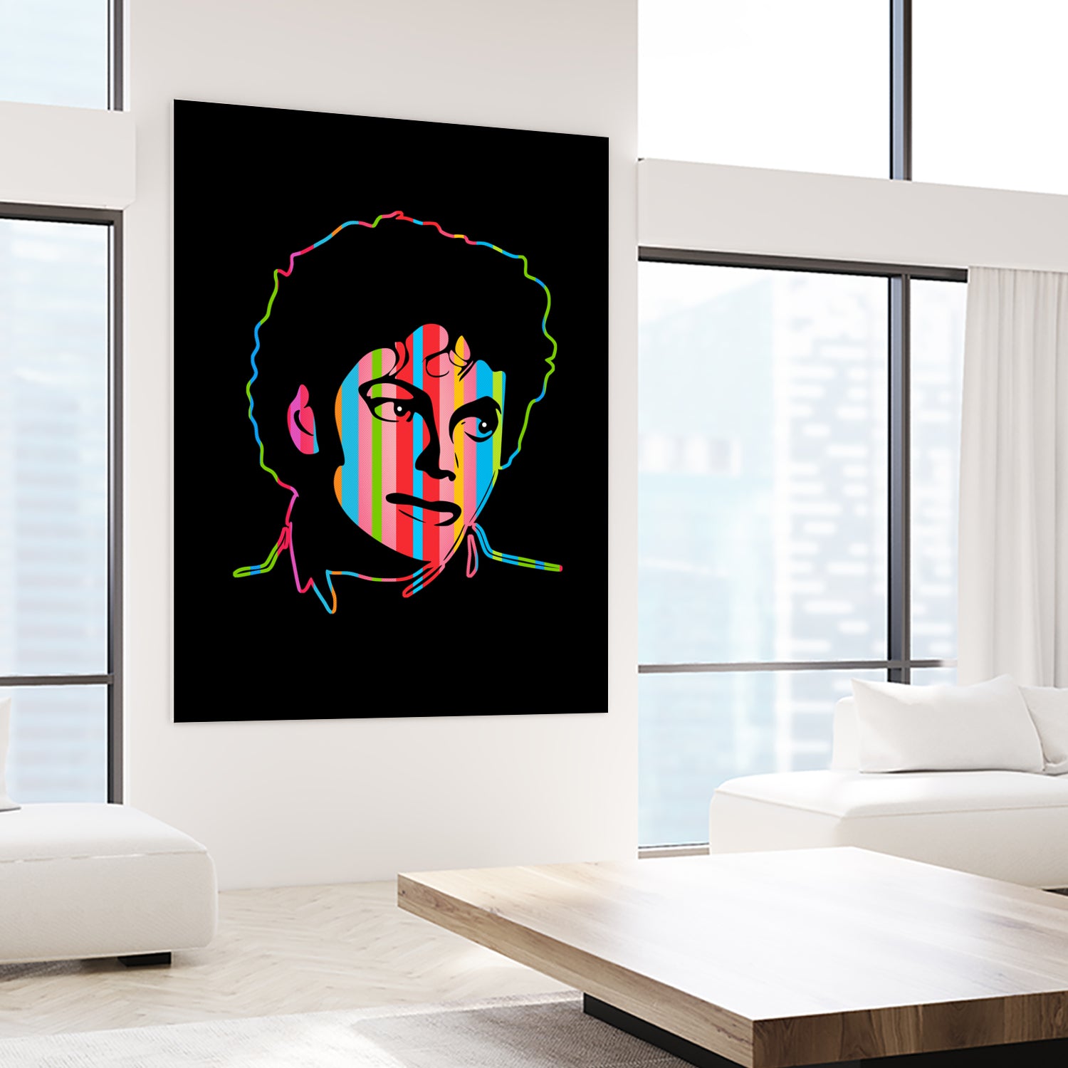 Michael Jackson | Dark | Pop Art by William Cuccio on GIANT ART - black digital drawing