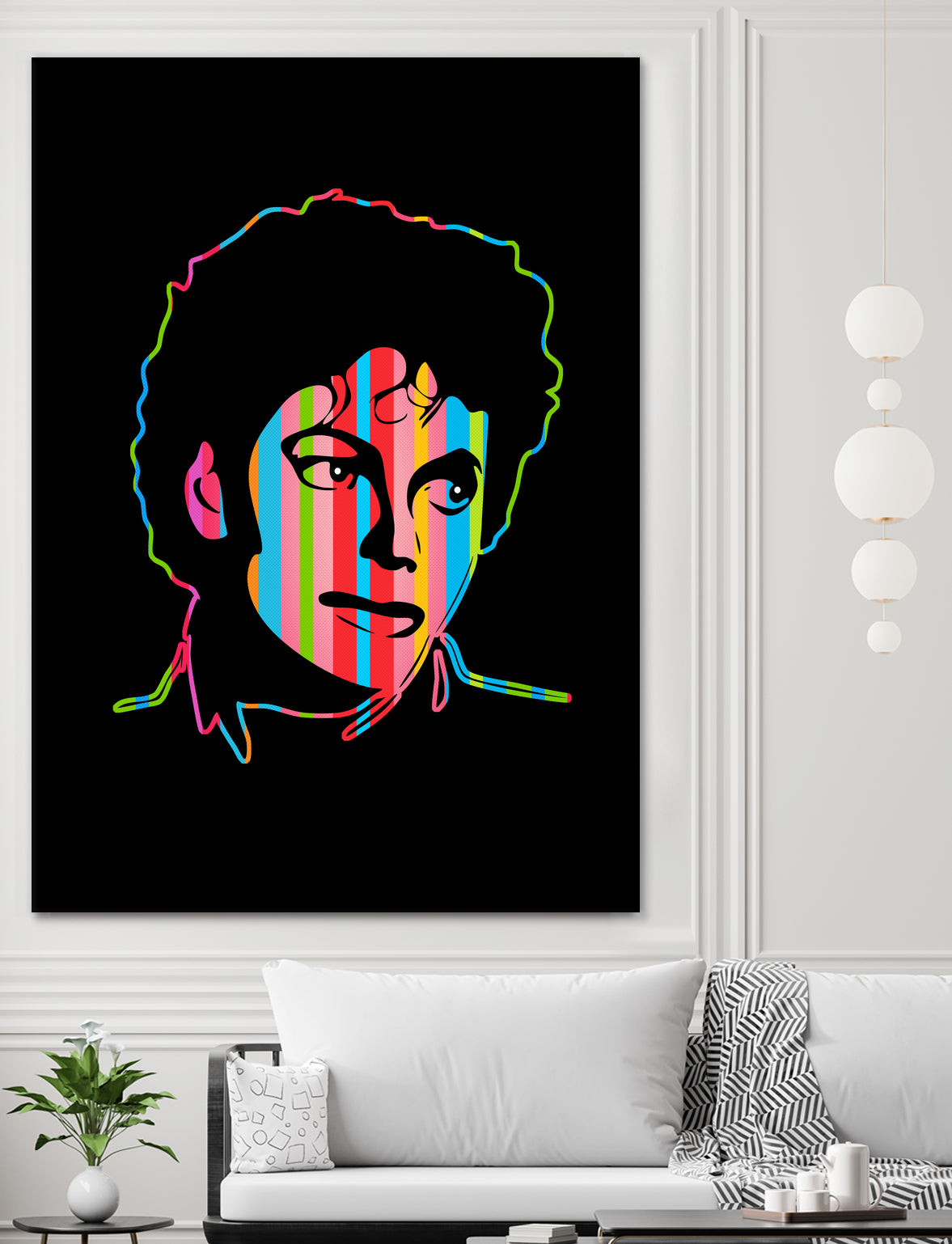 Michael Jackson | Dark | Pop Art by William Cuccio on GIANT ART - black digital drawing