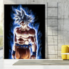 Goku ultra instinct - Selfish doctrine by MCAshe 24 on GIANT ART - blue digital drawing