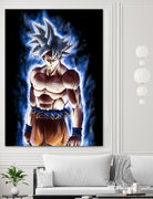 Goku ultra instinct - Selfish doctrine by MCAshe 24 on GIANT ART - blue digital drawing