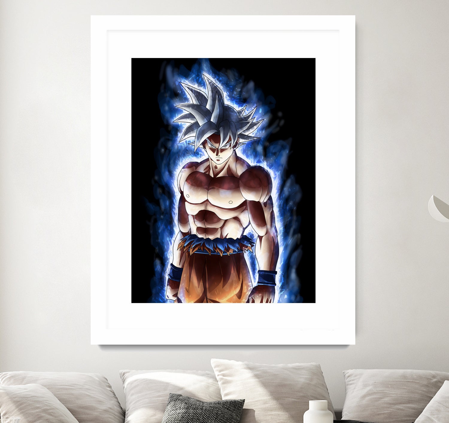 Goku ultra instinct - Selfish doctrine by MCAshe 24 on GIANT ART - blue digital drawing