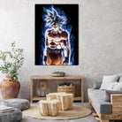 Goku ultra instinct - Selfish doctrine by MCAshe 24 on GIANT ART - blue digital drawing