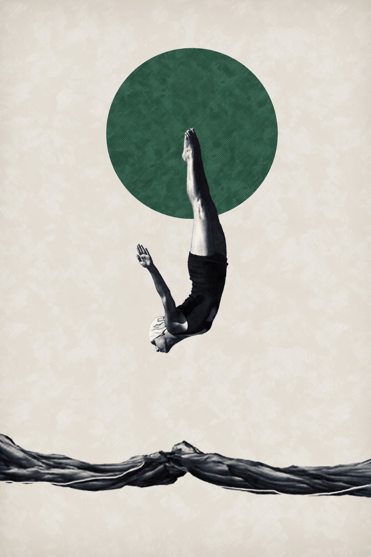 Dive ... by Menelaos Trompoukis on GIANT ART - white digital painting