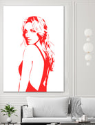 Britney Spears | Pop Art by William Cuccio on GIANT ART - red digital drawing