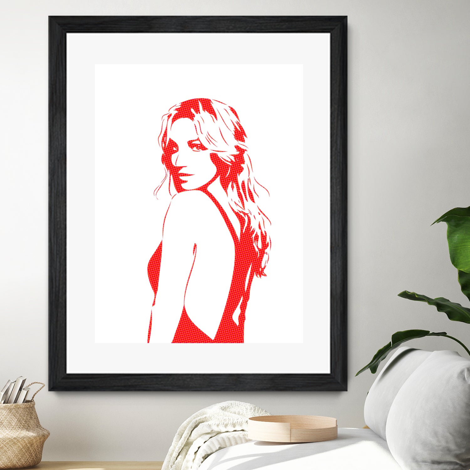 Britney Spears | Pop Art by William Cuccio on GIANT ART - red digital drawing