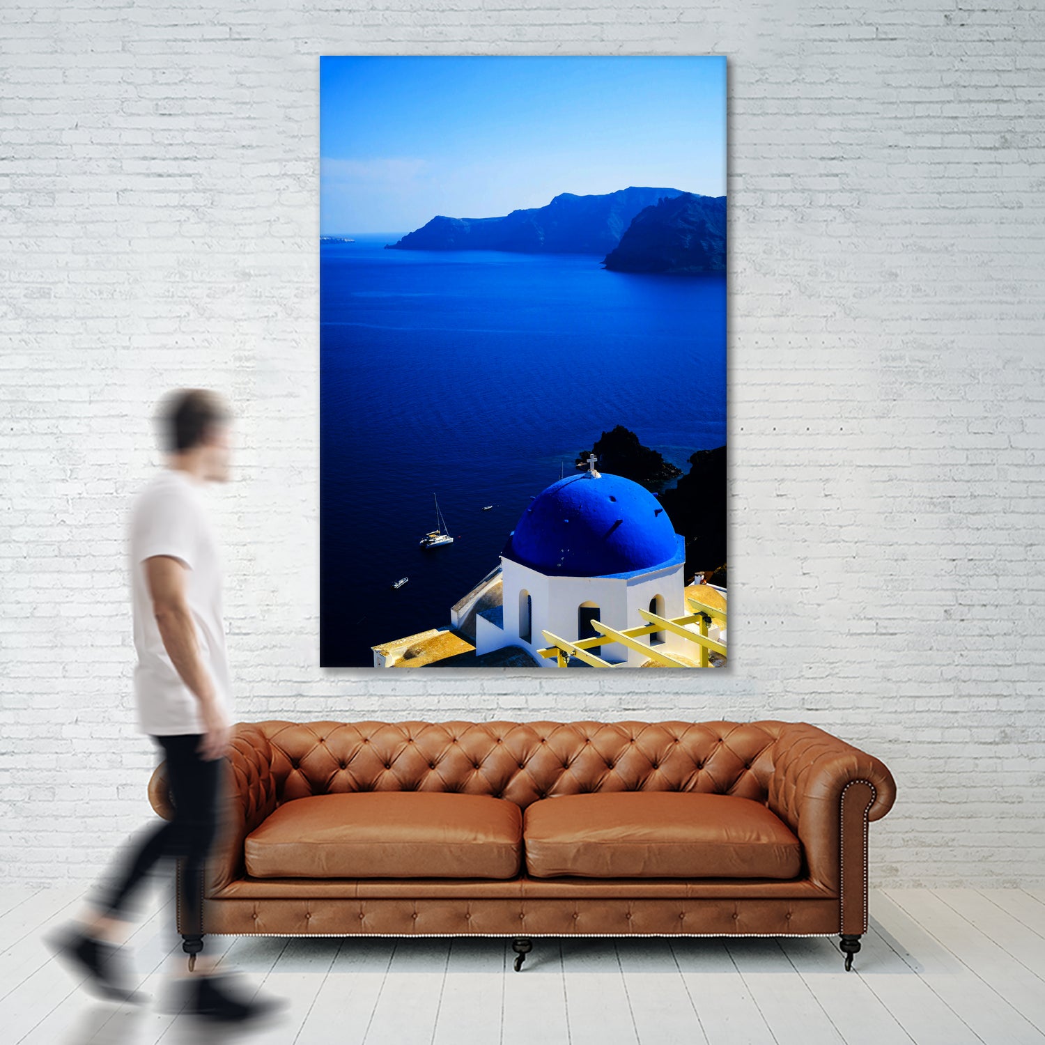 santorini1 n by Haris Kavalla on GIANT ART - blue photo manipulation