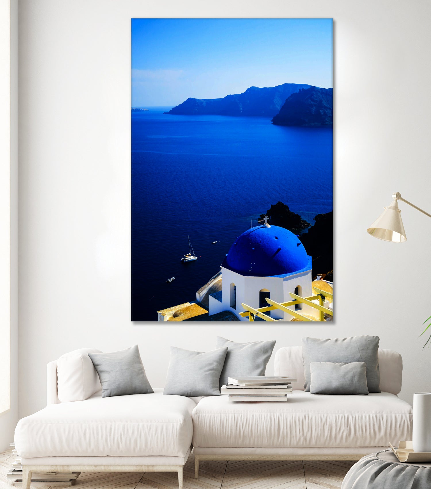 santorini1 n by Haris Kavalla on GIANT ART - blue photo manipulation