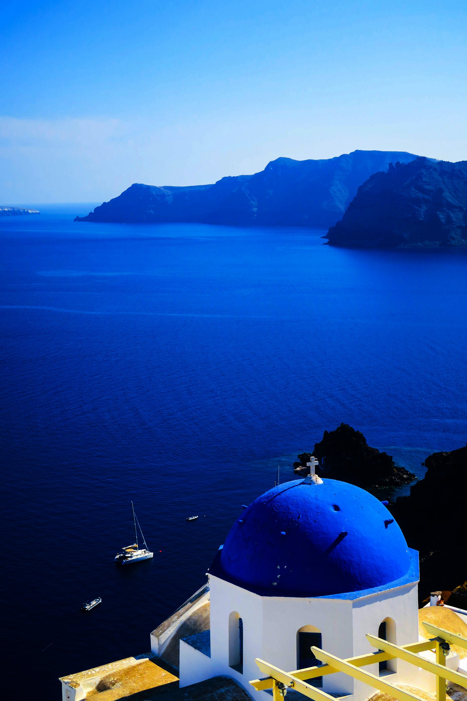 santorini1 n by Haris Kavalla on GIANT ART - blue photo manipulation