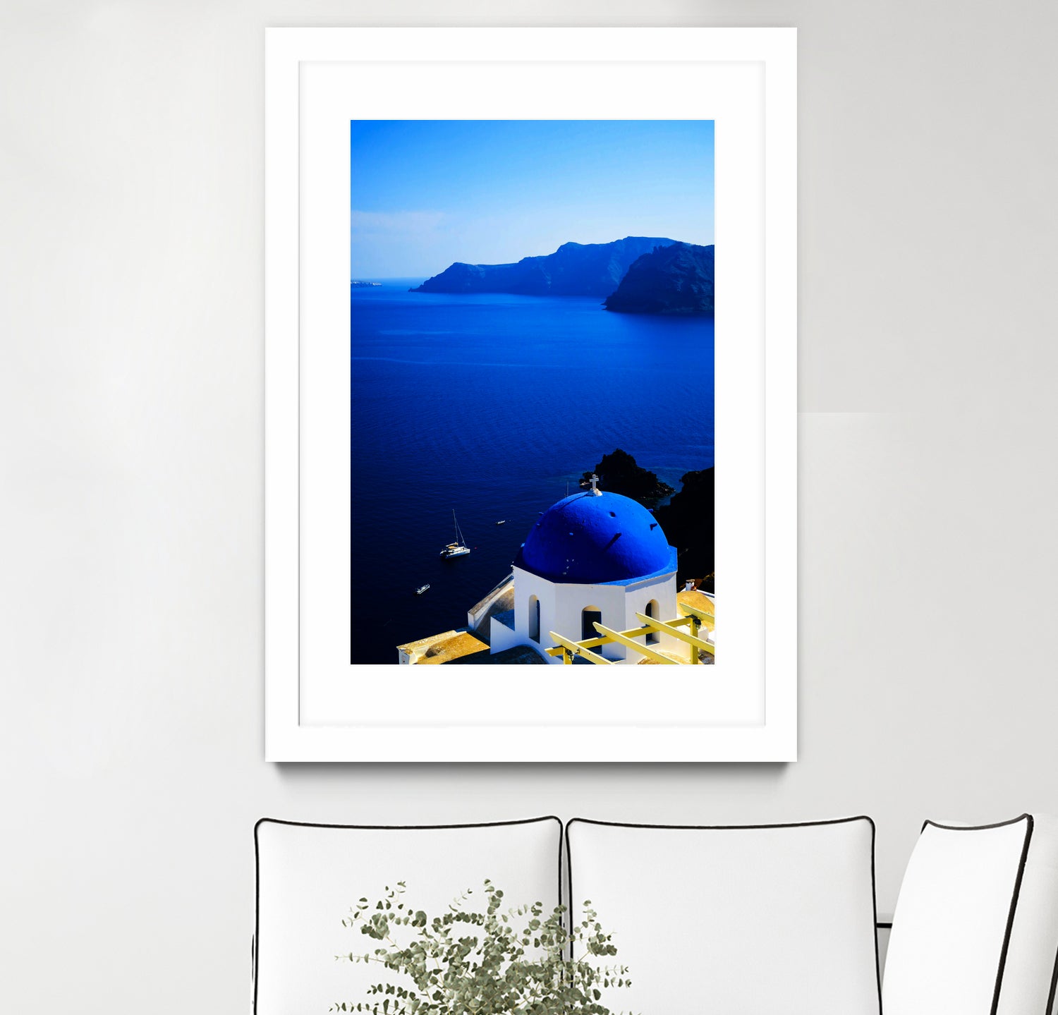 santorini1 n by Haris Kavalla on GIANT ART - blue photo manipulation