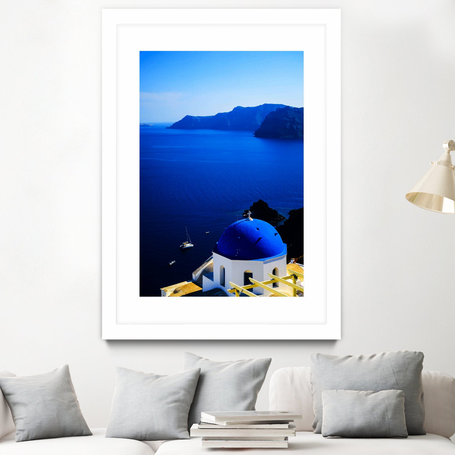 santorini1 n by Haris Kavalla on GIANT ART - blue photo manipulation