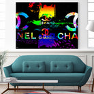 Colorful Chanel Art by Daniel Janda on GIANT ART - black mixed media