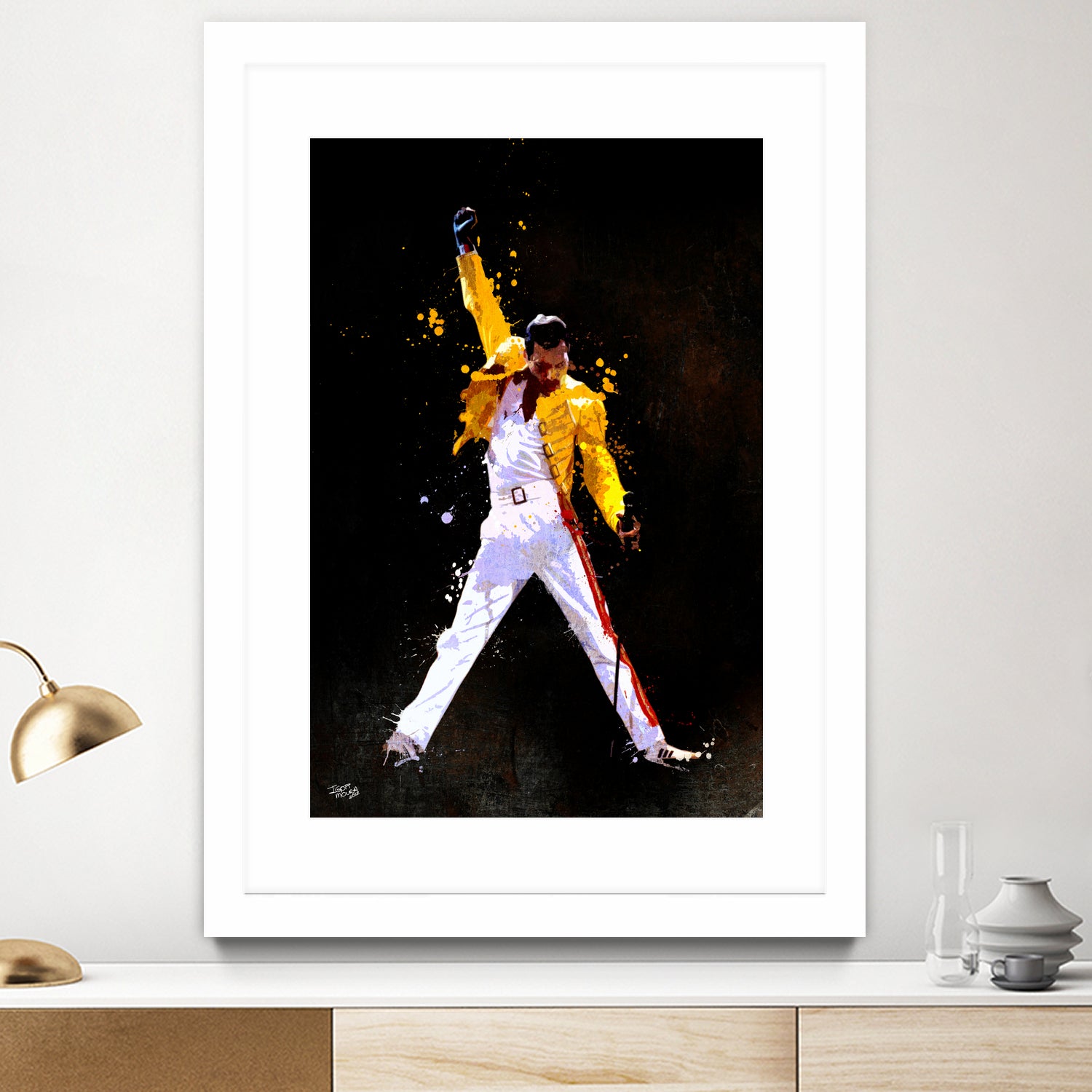 freddy mercury by Igor Moura on GIANT ART - black digital painting