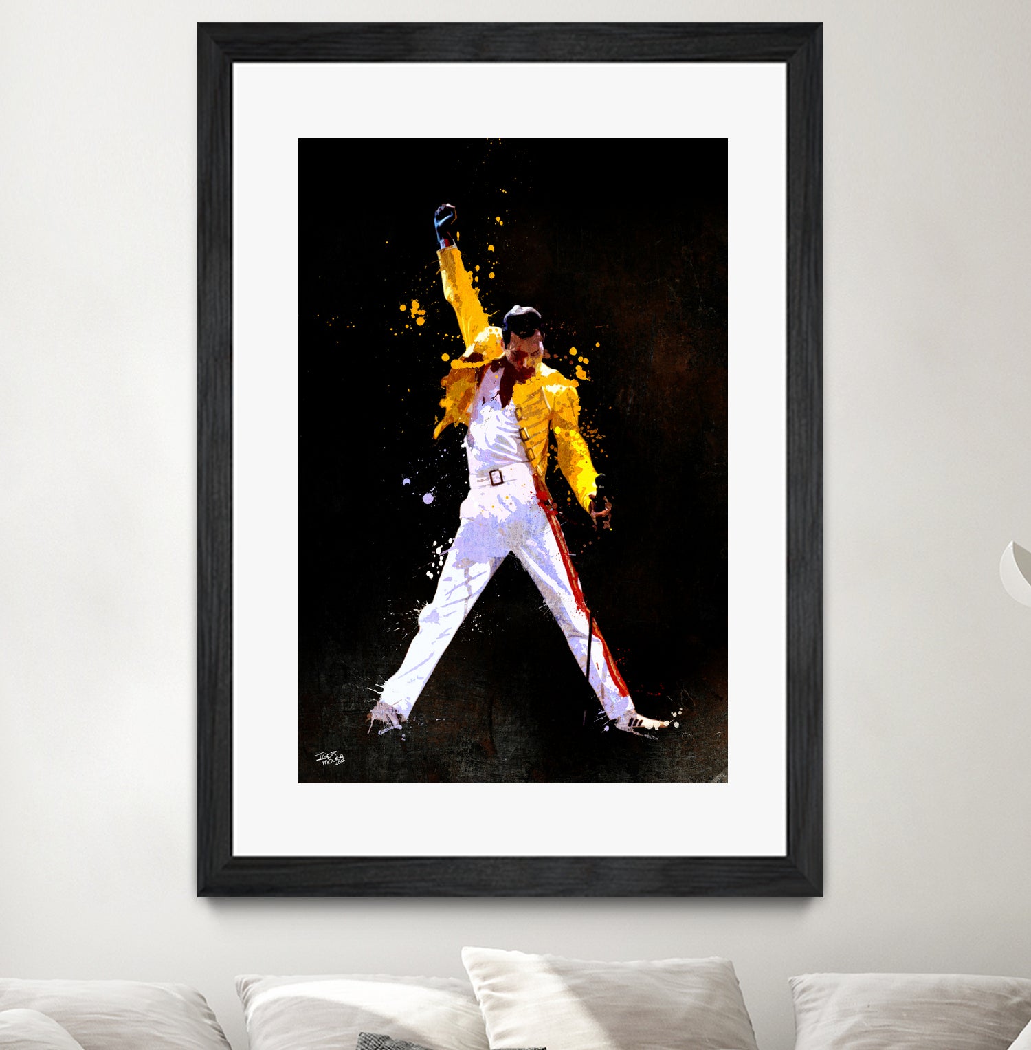 freddy mercury by Igor Moura on GIANT ART - black digital painting