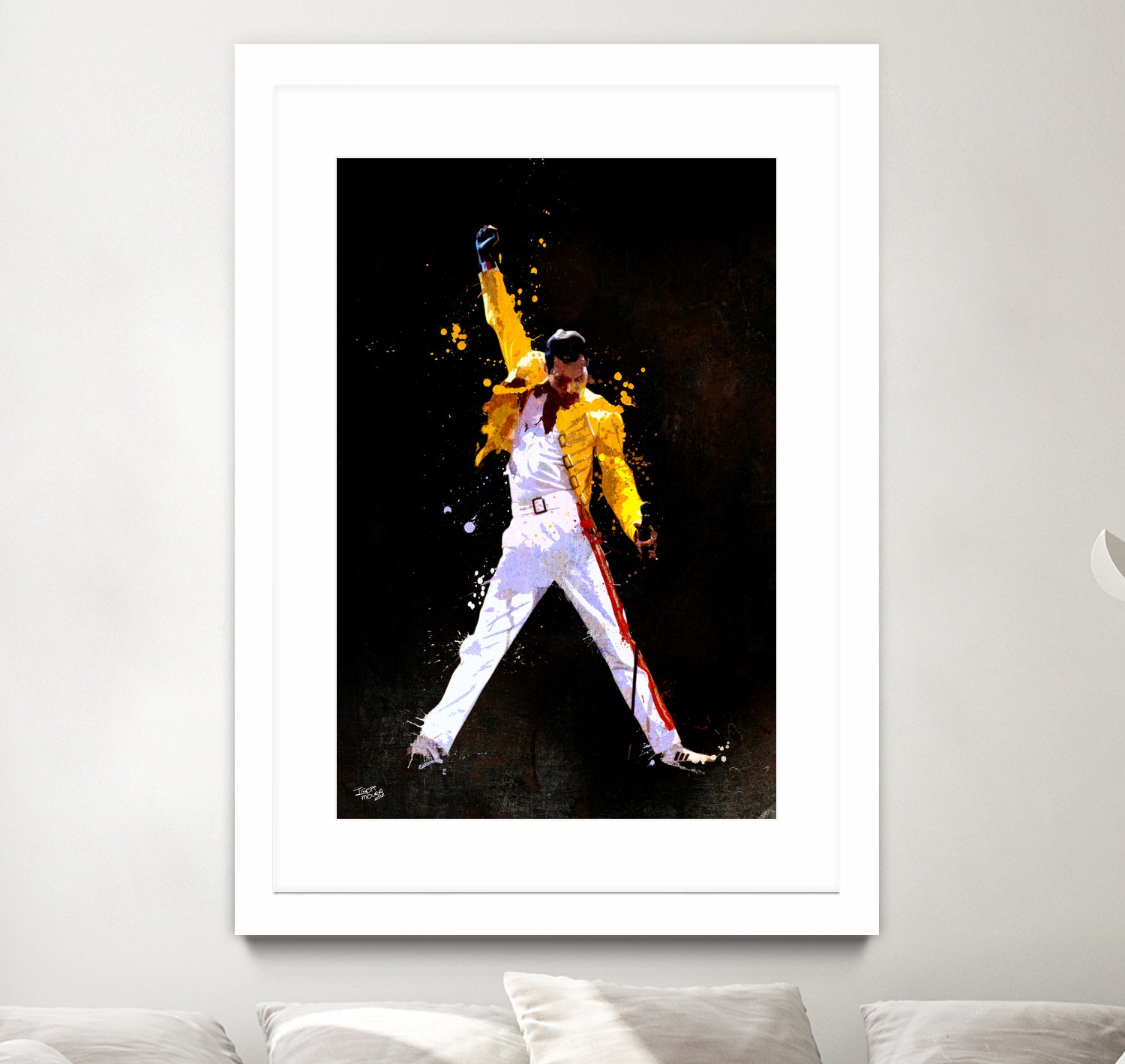 freddy mercury by Igor Moura on GIANT ART - black digital painting