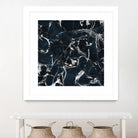 dark marble blue & black by Dirk Wüstenhagen on GIANT ART - black mixed media