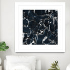 dark marble blue & black by Dirk Wüstenhagen on GIANT ART - black mixed media