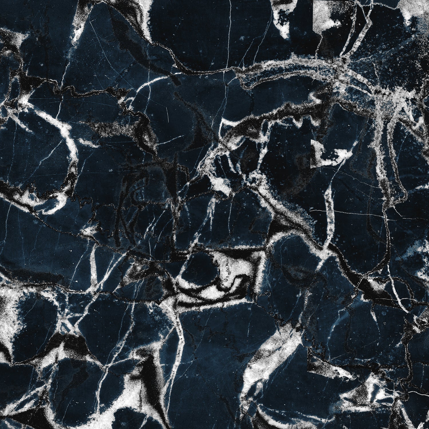 dark marble blue & black by Dirk Wüstenhagen on GIANT ART - black mixed media