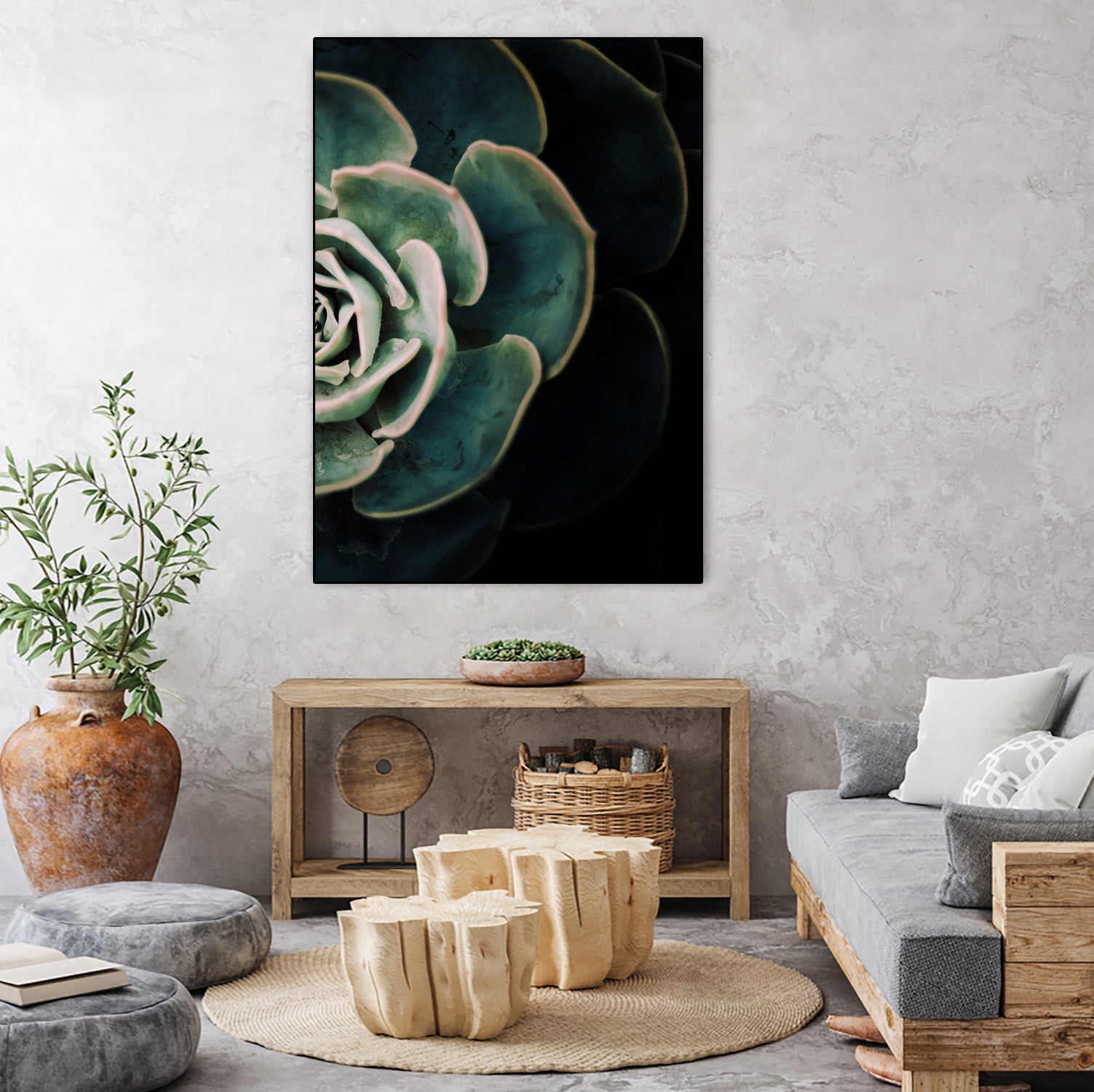 DARKSIDE OF SUCCULENTS IV-2 by Pia Schneider on GIANT ART - black photo manipulation