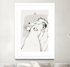 Lion love by Francois Martin Painchaud on GIANT ART - white digital painting