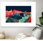 Meatpacking District by Night by Remko Heemskerk on GIANT ART - red digital painting