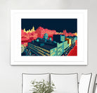 Meatpacking District by Night by Remko Heemskerk on GIANT ART - red digital painting