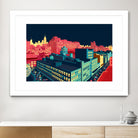 Meatpacking District by Night by Remko Heemskerk on GIANT ART - red digital painting