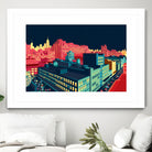 Meatpacking District by Night by Remko Heemskerk on GIANT ART - red digital painting