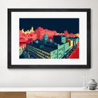 Meatpacking District by Night by Remko Heemskerk on GIANT ART - red digital painting