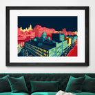 Meatpacking District by Night by Remko Heemskerk on GIANT ART - red digital painting