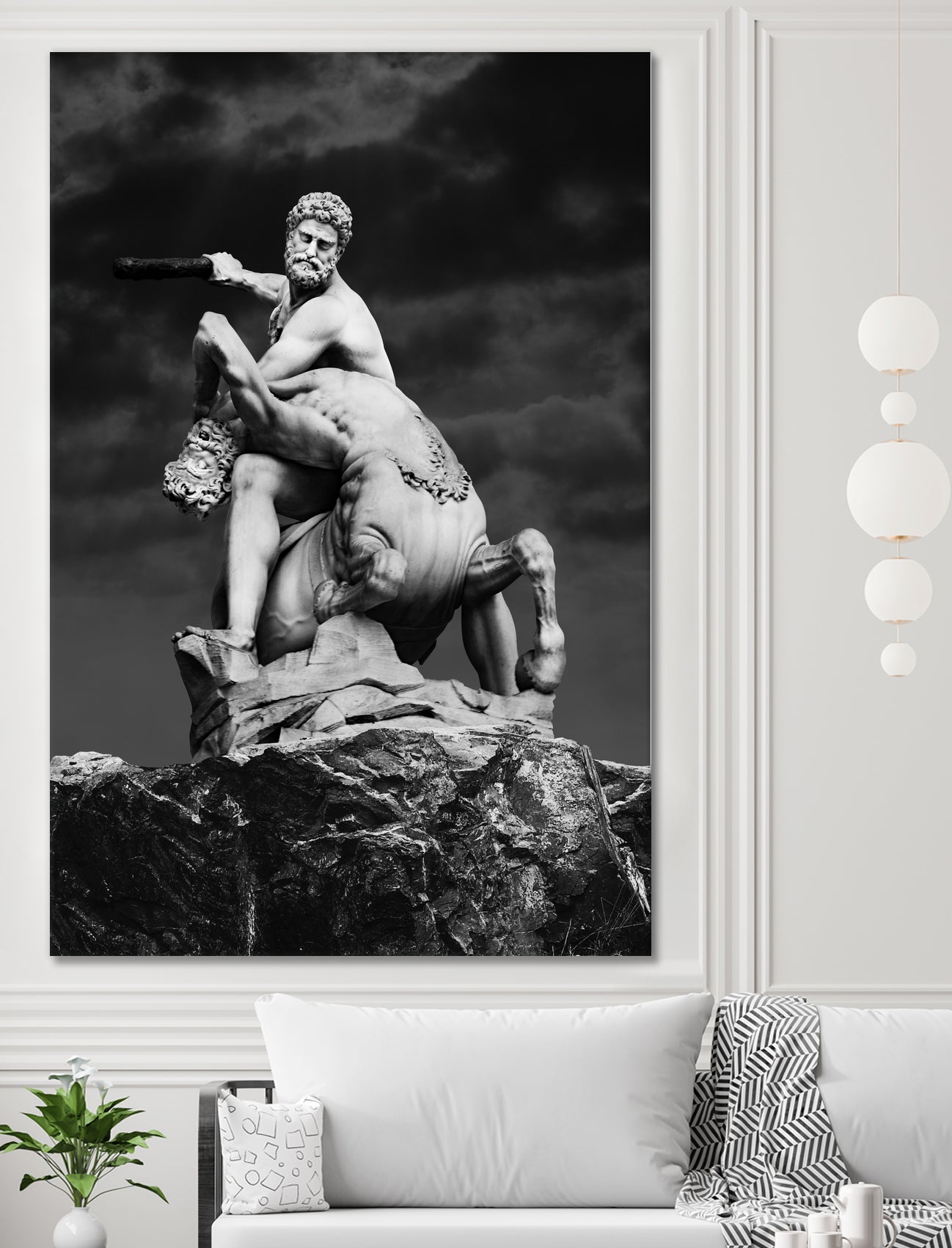 Heracles & Nessus by Burak Günay on GIANT ART - black digital painting