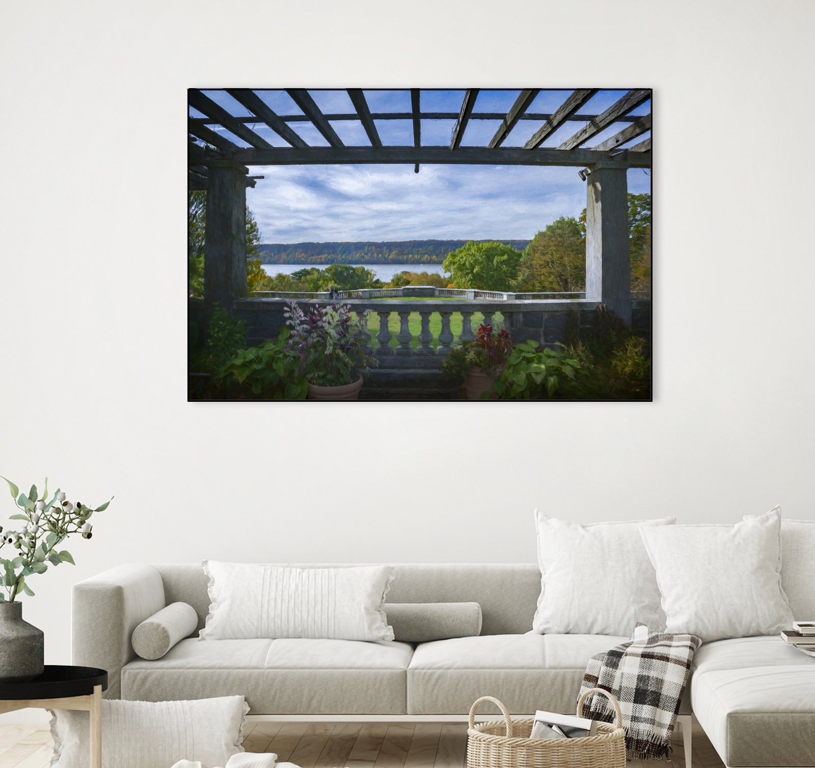 Autumn At Wave Hill by Chris Lord on GIANT ART - blue photo illustration