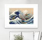 GREAT WAVE by Caterina Lo Cicero on GIANT ART - blue digital drawing