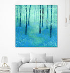 Bluebells, Challock by Nic Squirrell on GIANT ART - green digital painting