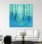 Bluebells, Challock by Nic Squirrell on GIANT ART - green digital painting