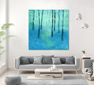 Bluebells, Challock by Nic Squirrell on GIANT ART - green digital painting