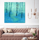 Bluebells, Challock by Nic Squirrell on GIANT ART - green digital painting