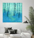 Bluebells, Challock by Nic Squirrell on GIANT ART - green digital painting