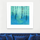 Bluebells, Challock by Nic Squirrell on GIANT ART - green digital painting