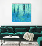 Bluebells, Challock by Nic Squirrell on GIANT ART - green digital painting