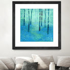 Bluebells, Challock by Nic Squirrell on GIANT ART - green digital painting