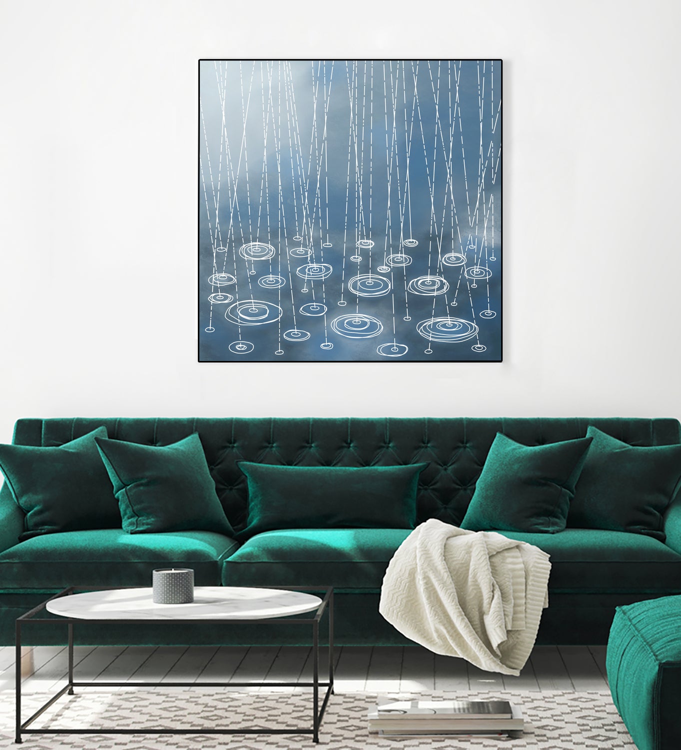 Another Rainy Day by Nic Squirrell on GIANT ART - blue digital painting