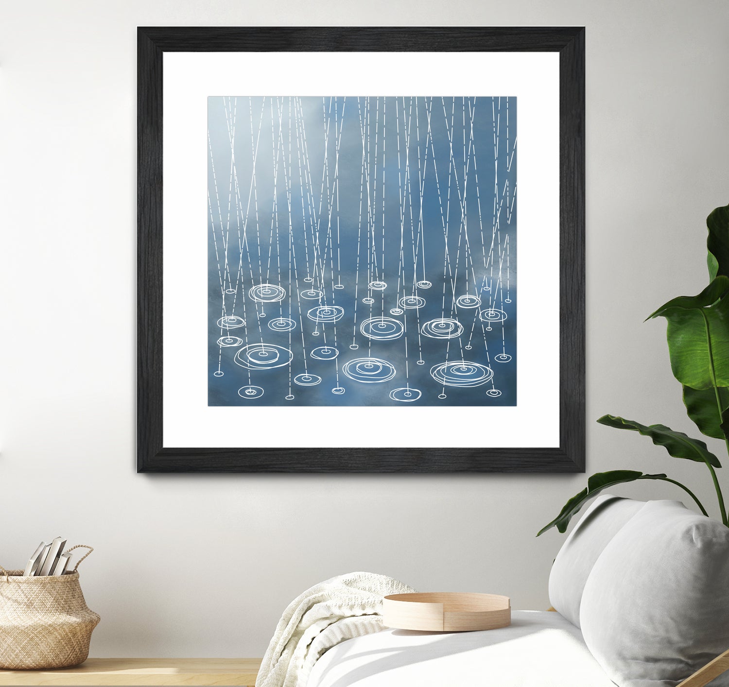 Another Rainy Day by Nic Squirrell on GIANT ART - blue digital painting