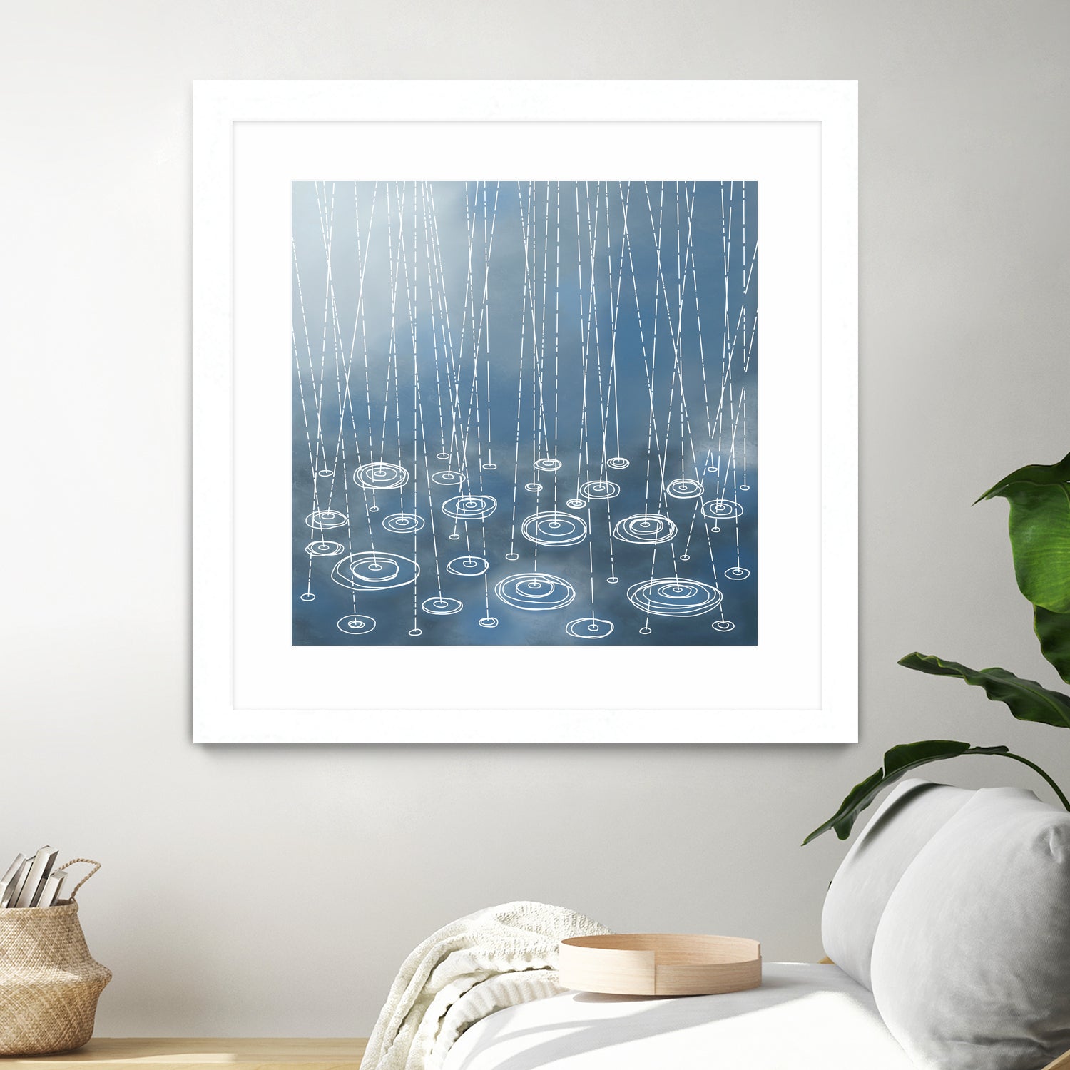 Another Rainy Day by Nic Squirrell on GIANT ART - blue digital painting