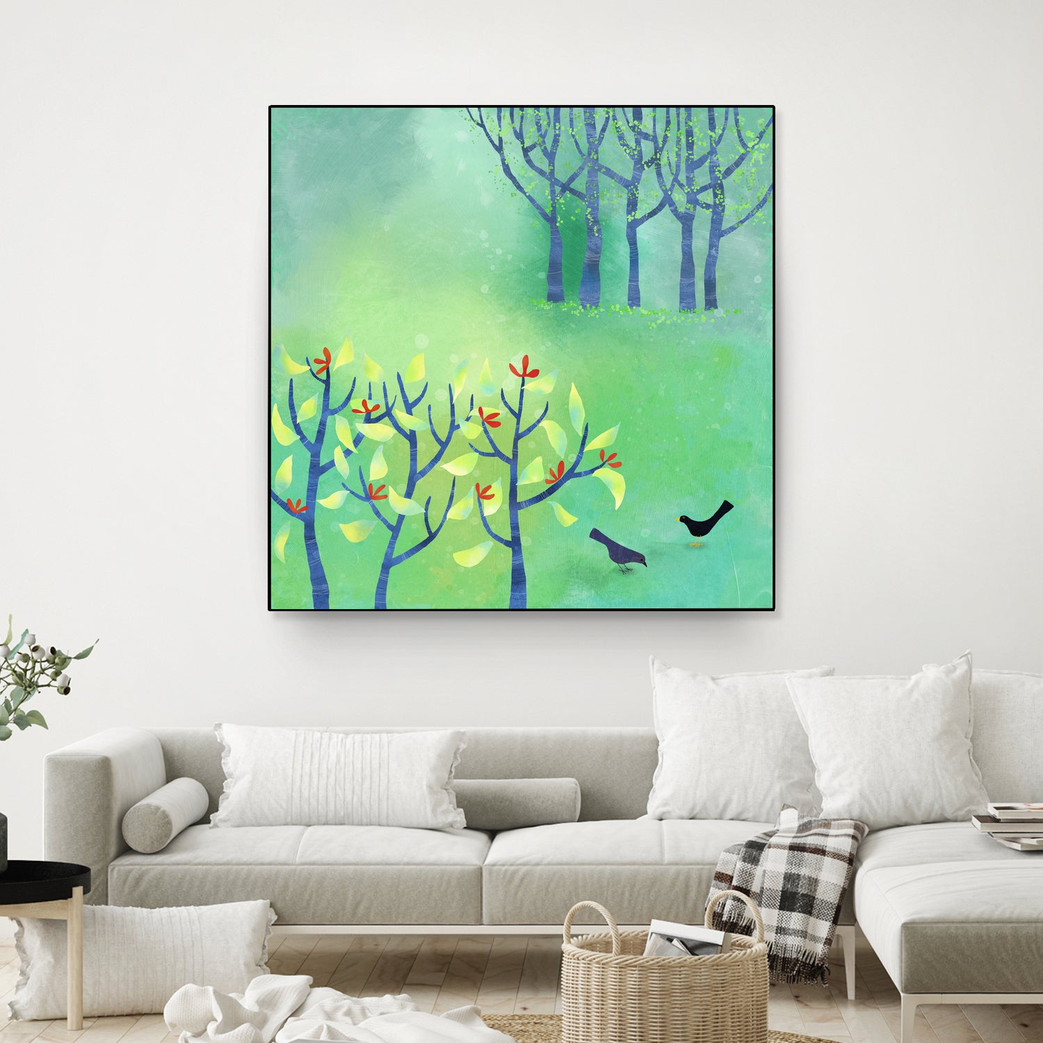 April Landscape by Nic Squirrell on GIANT ART - green digital painting