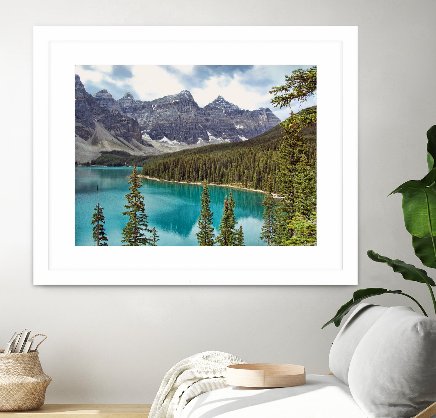 Moraine Lake Canada by Lynn Bolt on GIANT ART - blue photo illustration