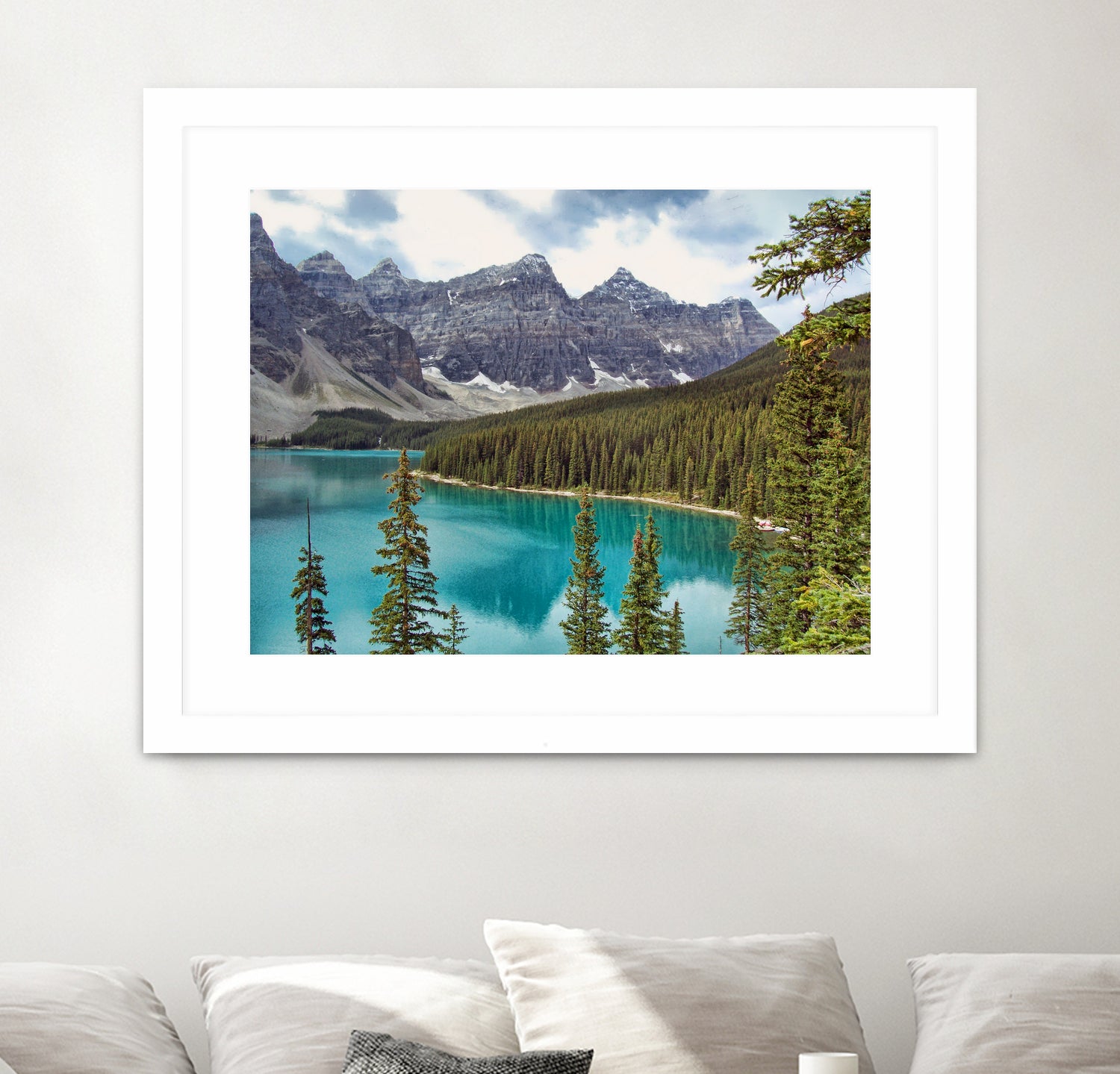 Moraine Lake Canada by Lynn Bolt on GIANT ART - blue photo illustration