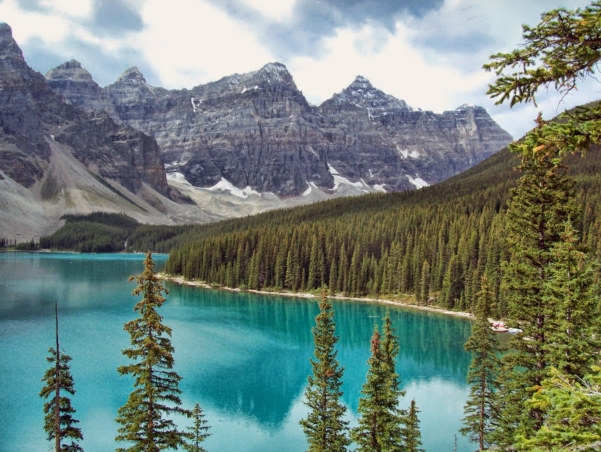 Moraine Lake Canada by Lynn Bolt on GIANT ART - blue photo illustration