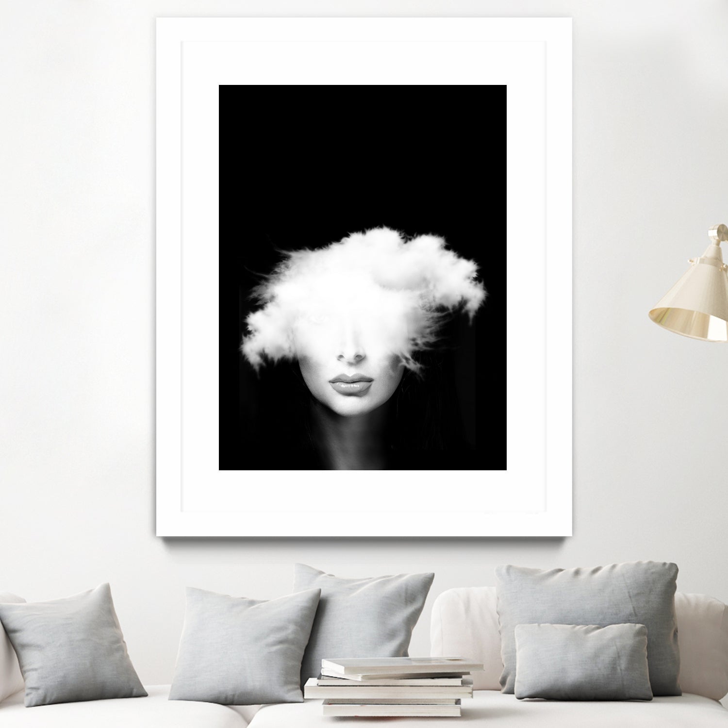 Head in the clouds by Tania Amrein on GIANT ART - black mixed media