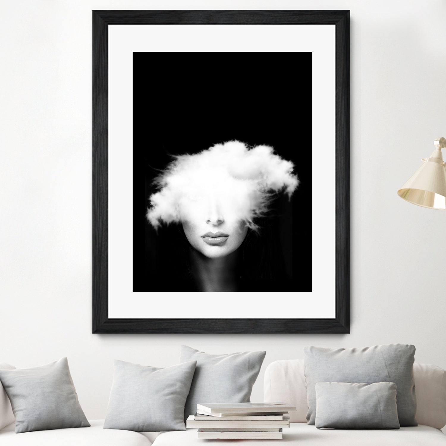 Head in the clouds by Tania Amrein on GIANT ART - black mixed media